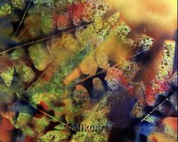 Morning Walk, Abstract Painting